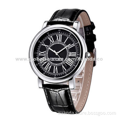 3ATM water resistant fashion watch genuine leather for man style, high quality